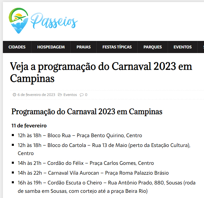 Matéria de imprensa sobre o Escuta o Cheiro