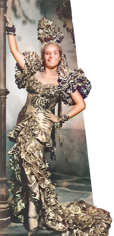 Dora Prado em traje de carnaval